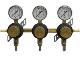 Enlarge T1683STC-01 Three Product Secondary Co2 Regulator with Check Valve by Taprite