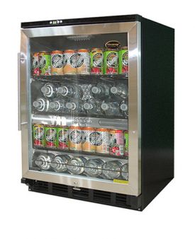 Enlarge Vinotemp BC-58SB Beverage Cooler - Black/Stainless Steel Glass Door