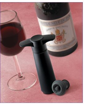 Enlarge Vacu Vin Wine Saver Preservation Giftpack - Black Vacuum Pump