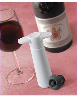 Enlarge Vacu Vin Wine Saver Preservation Giftpack - White Vacuum Pump