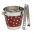 Red Mosaic Ice Bucket 82-043
